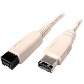 15' 9-Pin to 6-Pin IEEE-1394B Bilingual FireWire 800 Cablepin 