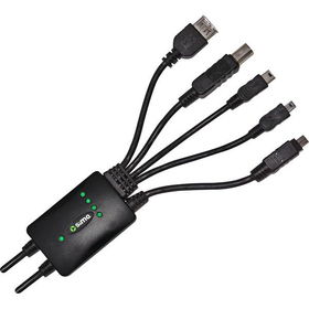 1.5 Meter USB/FireWire Multi Adapter Cable - USB A And FireWire To USB B, Mini B 5-Pin, Mini B 4-Pin, Mini 8-Pin Flat And FireWiremeter 