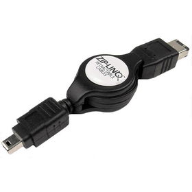 2' Retractable 6Pin To 4Pin FireWire Cableretractable 