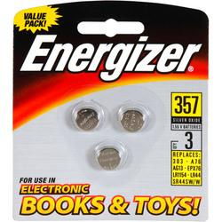 1.5V Silver Oxide Button Battery Retail Pack - 3-Packsilver 