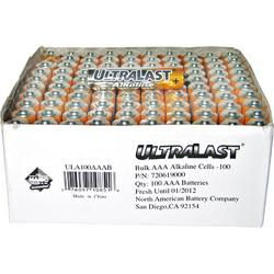 Alkaline Battery Bulk AAA - 100 Packalkaline 