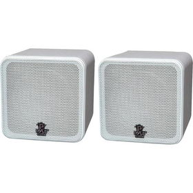 4'' 200-Watt Mini Cube Speaker - Whitewatt 