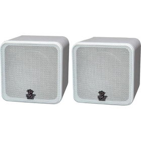 4'' 200-Watt Mini Cube Speaker - Whitewatt 