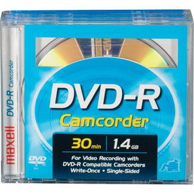 8cm Write-Once DVD-R Removable Disc For DVD Camcorders - 3 Packwrite 