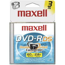 8cm Write-Once DVD-R For Camcorders - 3 Pack