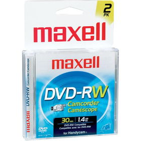 8cm Rewritable DVD-RW For DVD Camcorders - 2 Pack