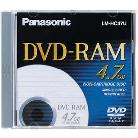 2x-3x Rewritable Single-Sided DVD-RAM Disc With Cartridge - Singlerewritable 