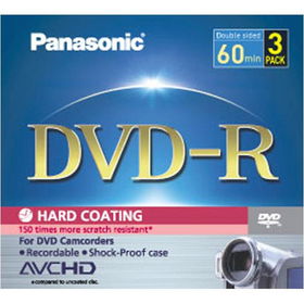 8cm Write-Once DVD-R For Camcorders - 3 Packwrite 