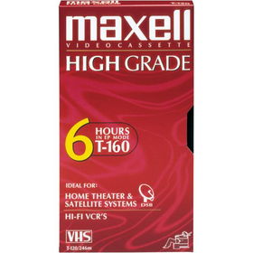 Premium High-Grade VHS Videocassettes for Time-Lapse Use - 160 Minutes, Singlepremium 