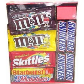 M&M Mars Single Bar Variety Pack Case Pack 90mars 