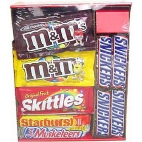 M&M Mars Single Bar Variety Pack Case Pack 90