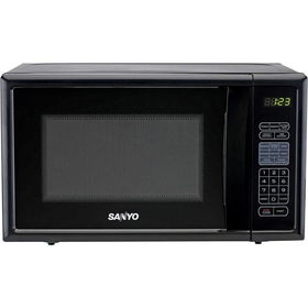 Black 800-Watt Countertop Microwave Oven
