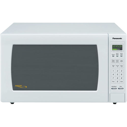 White 1250-Watt Counter Top Microwave Oven With Inverter Technology