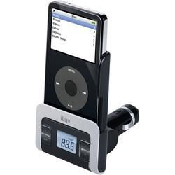 Black FM Transmitter With Car Adapter For iPodblack 