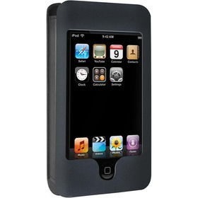 Black HipCase Leather Sleeve For iPod touchblack 