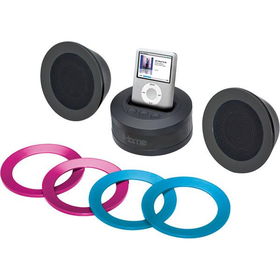 Portable Multimedia Speaker System With Computer Sync And iPod Dockportable 