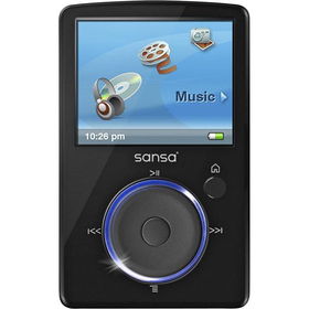 4GB Black Sansa Fuze MP3 Player