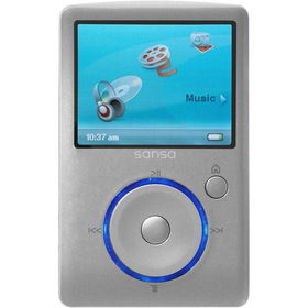 8GB Silver Sansa Fuze MP3 Player
