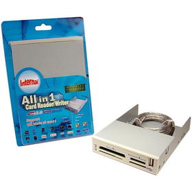 All-In-One 3.5" Internal Card Reader With USB 2.0 - Beigeinternal 