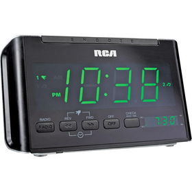 Dual Alarm Clock Radio With AM/FM Radio