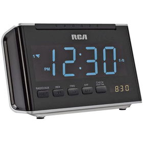 Dual Alarm Clock Radio With AM/FM Radio