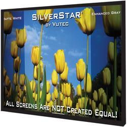 VuEasy 120\" Diagonal, 4:3 Framed Wall Screen - 96\" W X 72\" Dove Gray high-Contrast Fabric