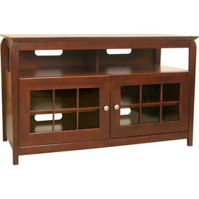 48" Wide Wood Flat Panel Hi-Boy AV Credenza - Walnutwide 