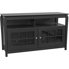 48" Wide Wood Flat Panel Hi-Boy AV Credenza - Blackwide 