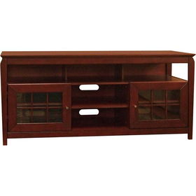 60" Wide Wood Flat Panel Hi-Boy AV Credenza - Walnut