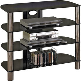 30" 4-Shelf Tall-Boy Flat Panel AV Stand