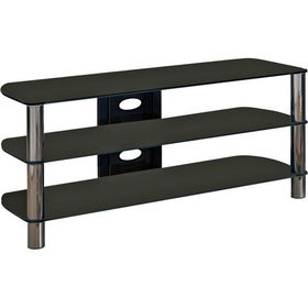 50" Black Wide Flat Panel HDTV Stand