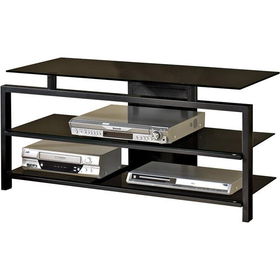 42" Flat Panel HDTV Stand with Glass Shelves