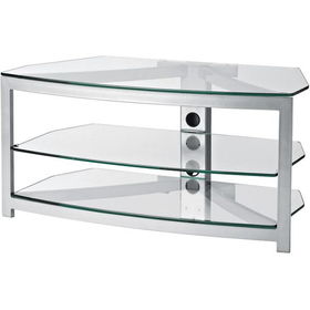 40" Wide Gray Stellar Series 3-Shelf Video Table