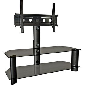 50" 3-Shelf Flat Panel HDTV Stand With Built-in Mount