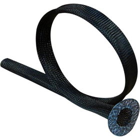7' Black 1.25" Diameter Pli-Flange Cable Sleeveblack 
