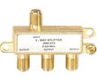 Mini 5-900MHz Gold Plated Coax Splitter - 3-Way Gold Plated
