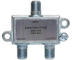 5-900MHz Coax Splitters - 2-Waymhz 