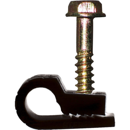 Grip Clip Cable Clips - Single, Blackgrip 