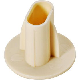 Ivory Dual-RG-6 Feed-Through Bushing - 10-Packivory 