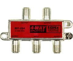 1GHz 130dB Coax Splitter - 4-Way