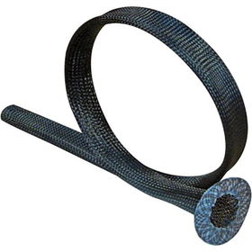 7' Black 1.5" Diameter Pli-Flange Cable Sleeveblack 