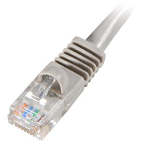 1' Gray 350MHz Molded And Booted CAT5e Patch Cablegray 
