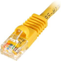 3' Yellow 350MHz Molded And Booted CAT5e Patch Cableyellow 