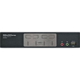 4-Port KVMP Switch with USB 2.0 Hub and Audioport 