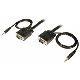 6' SVGA Cable Male To Male With Audiosvga 