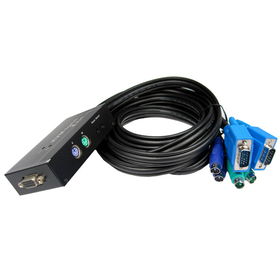 2-Port PS/2 KVM Switch With Built-In Cablesport 
