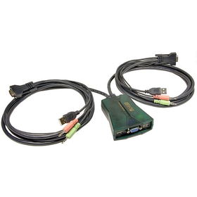 2-Port USB KVM Switch With Audioport 