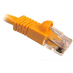 14' Snagless Molded Boot Cat5e Patch Cable - Orangesnagless 