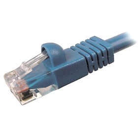 25' Snagless Molded Boot CAT5e Patch Cable - Bluesnagless 