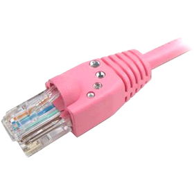 25' Ka-Bling Pink CAT 5e Patch Cable With Bling And Snagless Bootbling 